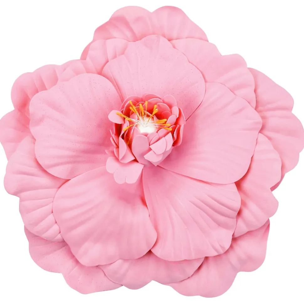 12" Foam Wedding Flower for Wall Decor, Backdrops and More - Pink