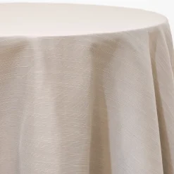 Fog- Royal Slub Designer Tablecloth - Many Size Options
