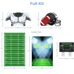 Football Foam Core Backdrop Kit by PopScene™