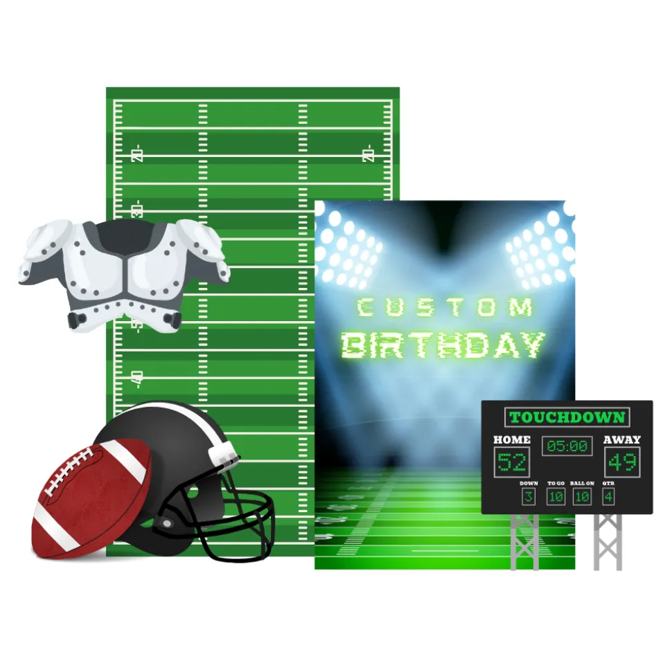 Football Foam Core Backdrop Kit by PopScene™