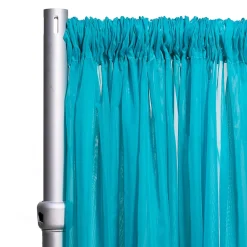 *FR* Crushed Sheer Voile Curtain Panel by Eastern Mills w/ 4