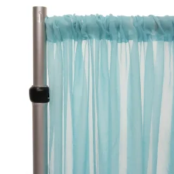 *FR* Crushed Sheer Voile Curtain Panel by Eastern Mills w/ 4