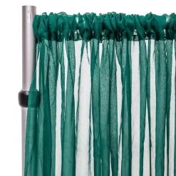 *FR* Crushed Sheer Voile Curtain Panel by Eastern Mills w/ 4