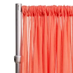 *FR* Crushed Sheer Voile Curtain Panel by Eastern Mills w/ 4