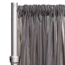 *FR* Crushed Sheer Voile Curtain Panel by Eastern Mills w/ 4