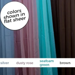 *FR* Crushed Sheer Voile Fabric by Eastern Mills by the Yard - 10ft Wide - Choice of Colors