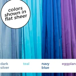 *FR* Crushed Sheer Voile Fabric by Eastern Mills by the Yard - 10ft Wide - Choice of Colors