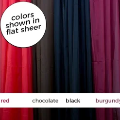 *FR* Crushed Sheer Voile Fabric by Eastern Mills by the Yard - 10ft Wide - Choice of Colors