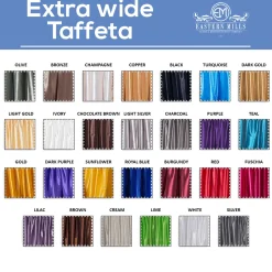 *FR* Extra Wide Taffeta by Eastern Mills by the Yard - 9 1/2 ft Wide - Choice of 28 Colors!