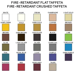 *FR* Extra Wide Taffeta by Eastern Mills by the Yard - 9 1/2 ft Wide - Choice of 28 Colors!