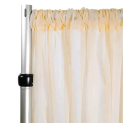 *FR* 10ft Wide Sheer Voile Curtain Panel by Eastern Mills w/ 4
