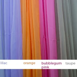 *FR* 10ft Wide Sheer Voile Curtain Panel by Eastern Mills w/ 4