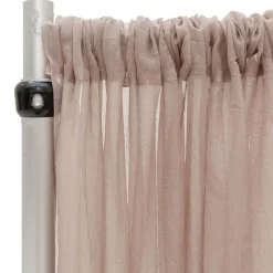 *FR* 10ft Wide Sheer Voile Curtain Panel by Eastern Mills w/ 4