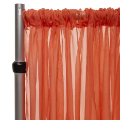 *FR* 10ft Wide Sheer Voile Curtain Panel by Eastern Mills w/ 4