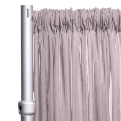 *FR* 10ft Wide Sheer Voile Curtain Panel by Eastern Mills w/ 4