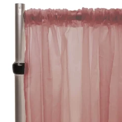 *FR* 10ft Wide Sheer Voile Curtain Panel by Eastern Mills w/ 4