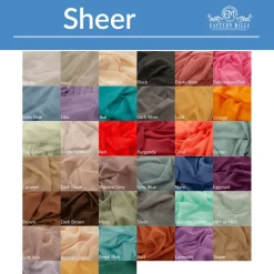 *FR* 10ft Wide Sheer Voile Curtain Panel by Eastern Mills w/ 4" Pockets - Seafoam Green