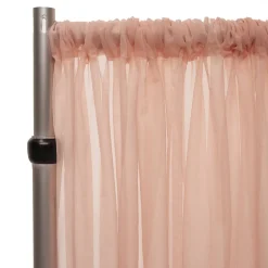 *FR* 10ft Wide Sheer Voile Curtain Panel by Eastern Mills w/ 4