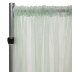 *FR* 10ft Wide Sheer Voile Curtain Panel by Eastern Mills w/ 4