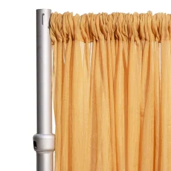 *FR* 10ft Wide Sheer Voile Curtain Panel by Eastern Mills w/ 4