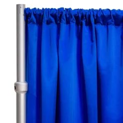 *FR* LUXE Satin Drape Panel by Eastern Mills (59" Wide) w/ 4" Sewn Rod Pocket - Royal