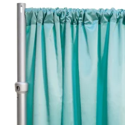 *FR* LUXE Satin Drape Panel by Eastern Mills (59" Wide) w/ 4" Sewn Rod Pocket - Premier Blue