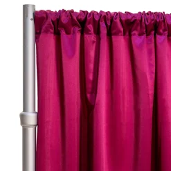 *FR* LUXE Satin Drape Panel by Eastern Mills (59" Wide) w/ 4" Sewn Rod Pocket - Magenta