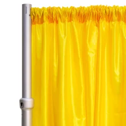 *FR* Taffeta Drape Panel by Eastern Mills 9 1/2 FT Wide w/ 4" Sewn Rod Pocket - Sun Flower