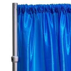 *FR* Taffeta Drape Panel by Eastern Mills 9 1/2 FT Wide w/ 4" Sewn Rod Pocket - Turquoise