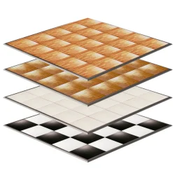 20ft by 20ft Premium Laminate Wood Dance Floor - Portable with Aluminum Side Paneling - Variety of Finishes