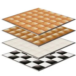 24ft by 24ft Premium Laminate Wood Dance Floor - Portable with Aluminum Side Paneling - Variety of Finishes