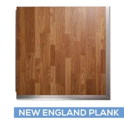 28ft by 28ft Premium Laminate Wood Dance Floor - Portable with Aluminum Side Paneling - Variety of Finishes
