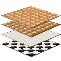 28ft by 28ft Premium Laminate Wood Dance Floor - Portable with Aluminum Side Paneling - Variety of Finishes