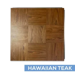 12ft by 12ft Premium Laminate Wood Dance Floor - Portable with Aluminum Side Paneling - Variety of Finishes