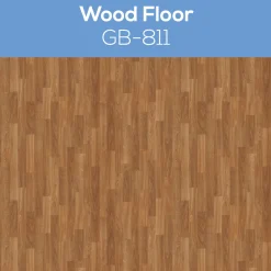 12ft Wide Rolled "Wood Floor" Vinyl - Choose your Color & Length