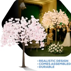 5ft Artificial Cherry Blossom Tree — Blush / Light Pink / Pink, 10 Interchangeable Branches | Customize for Weddings & Events | ModTree™ Collection