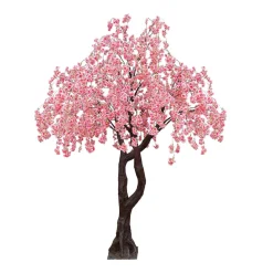 10ft Artificial Drooping Cherry Blossom Tree — Pink, 20 Interchangeable Branches | Customize for Weddings & Events | ModTree™ Collection