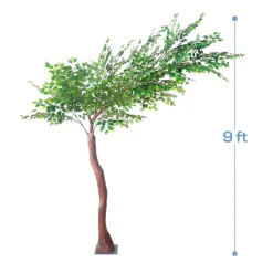 9ft Artificial Fig Leaf Tree — 14 Interchangeable Branches | Customize for Weddings & Events | ModTree™ Collection