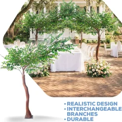 9ft Artificial Fig Leaf Tree — 14 Interchangeable Branches | Customize for Weddings & Events | ModTree™ Collection