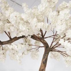 11ft Artificial Flowering Hydrangea Tree — White, 27 Interchangeable Branches | ModTree™ Collection