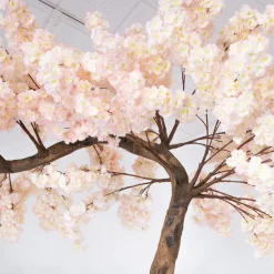 11ft Artificial Flowering Hydrangea Tree — Blush / Light Pink, 27 Interchangeable Branches | ModTree™ Collection