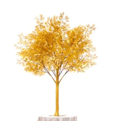 6.5ft Artificial 5Ft Tall Gold Tree — Gold, 10 Interchangeable Branches | Customize for Weddings & Events | ModTree™ Collection