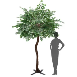 9ft Artificial Green Fig Tree, 19 Interchangeable Branches | ModTree™ Collection