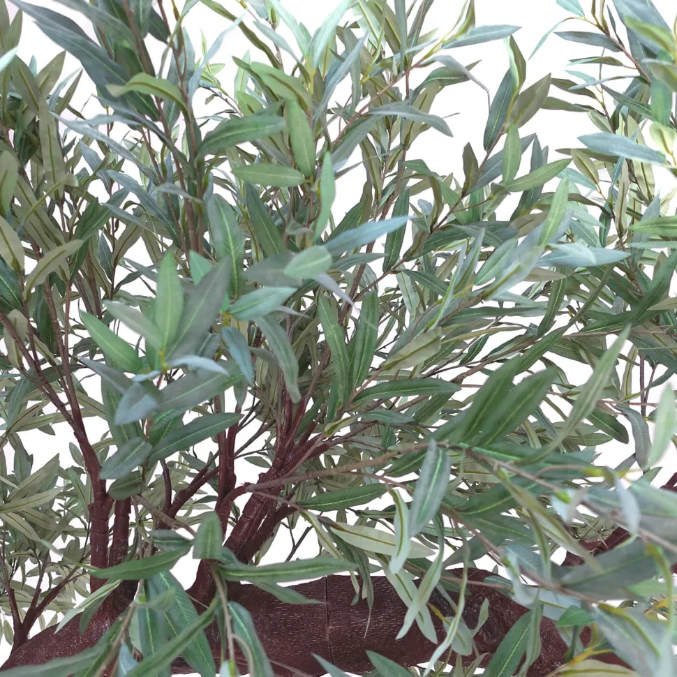 11ft Artificial Green Olive Leaf Tree, 27 Interchangeable Branches | ModTree™ Collection