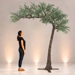 11ft Artificial Green Olive Leaf Tree, 27 Interchangeable Branches | ModTree™ Collection