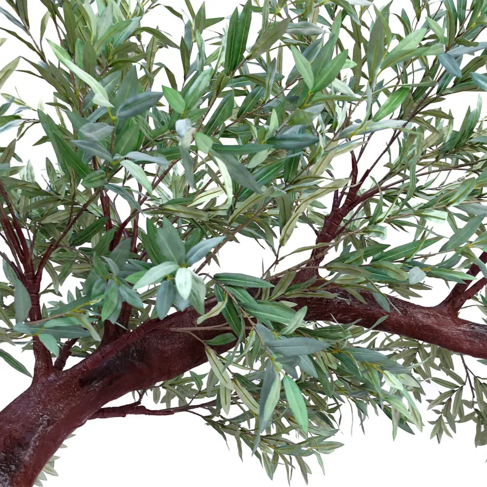 11ft Artificial Green Olive Leaf Tree, 27 Interchangeable Branches | ModTree™ Collection