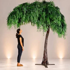 11ft Artificial Green Willow Tree, 27 Interchangeable Branches | ModTree™ Collection