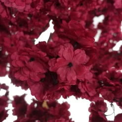 6ft Artificial Hydrangea Bloom Tree — Maroon, 10 Interchangeable Branches | Customize for Weddings & Events | ModTree™ Collection