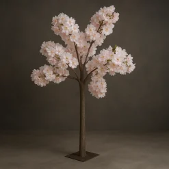 4.5ft Artificial Hydrangea Bloom Tabletop Centerpiece Tree — Blush / Light Pink / Pink | ModTree™ Collection