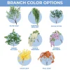 6ft Artificial Hydrangea Bloom Tree — Light Pink / Blush w/ Green Leaves, 10 Interchangeable Branches | Customize for Weddings & Events | ModTree™ Collection